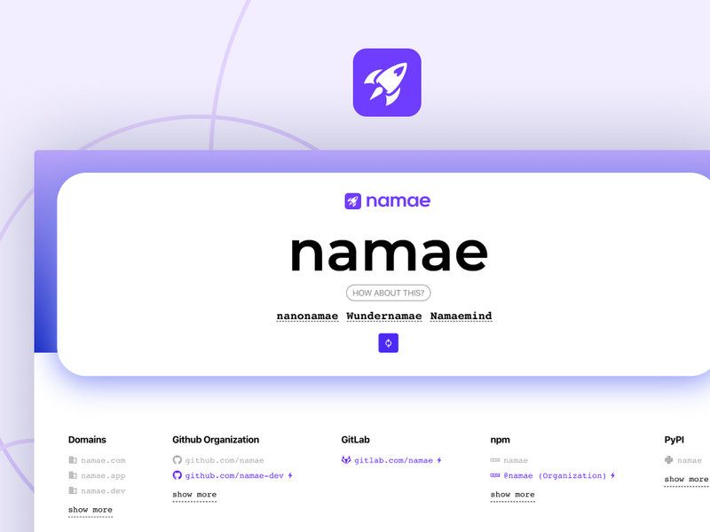Namae Screenshot