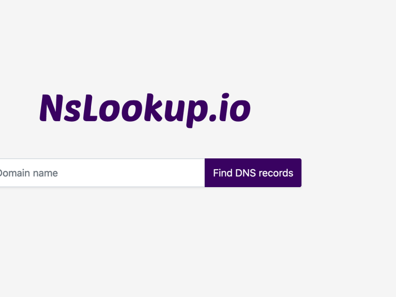 NsLookup