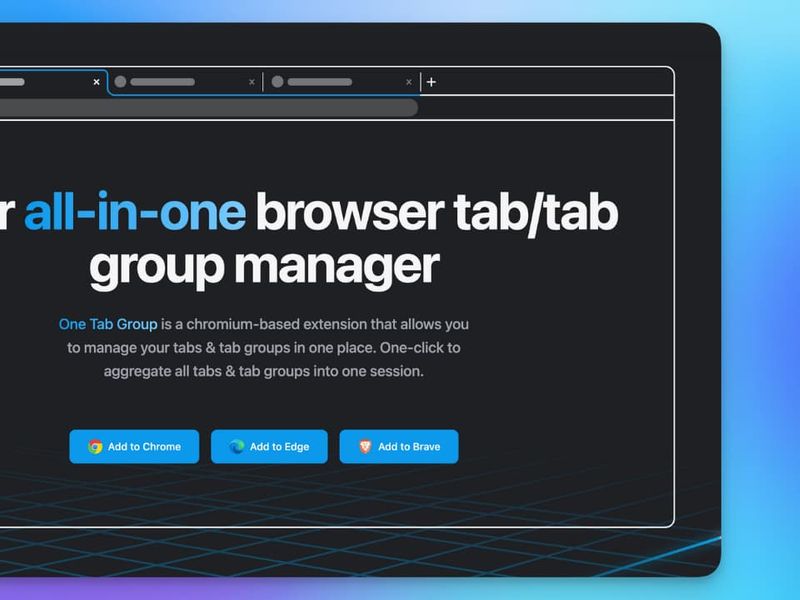 One Tab Group Screenshot