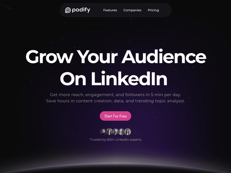 Podify.io Screenshot