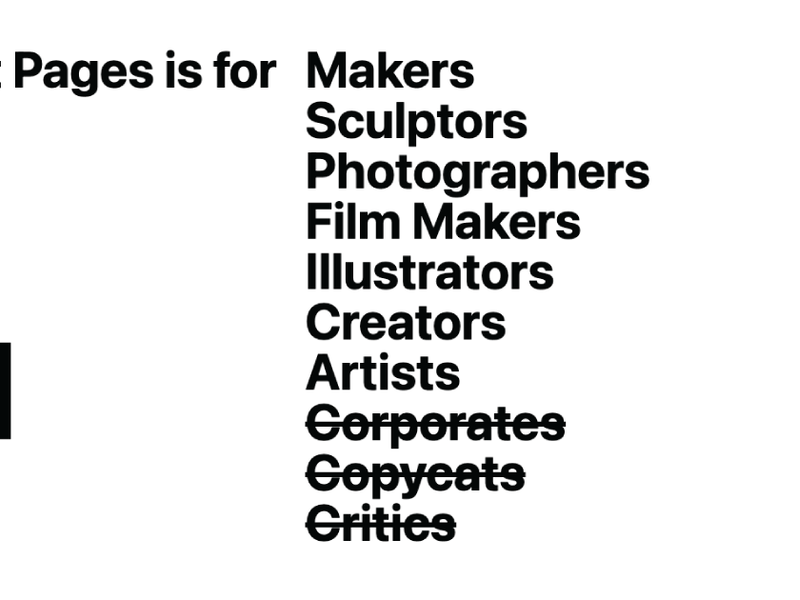 Project Pages Screenshot