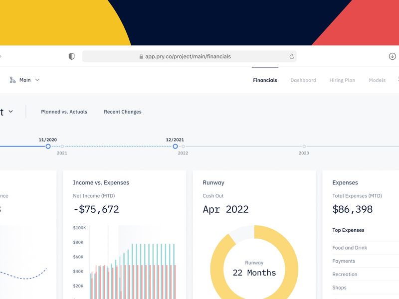 Pry Financials Screenshot