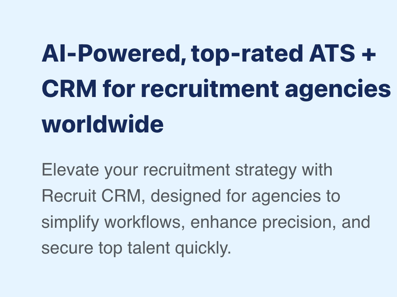 Recruit CRM Screenshot