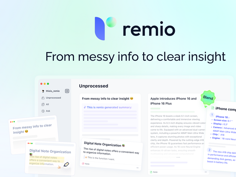 remio - AI Note Taker