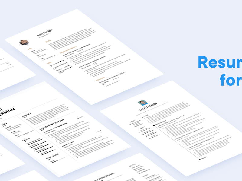 Resume.io Screenshot