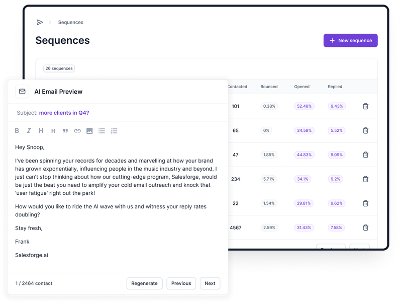Salesforge Screenshot