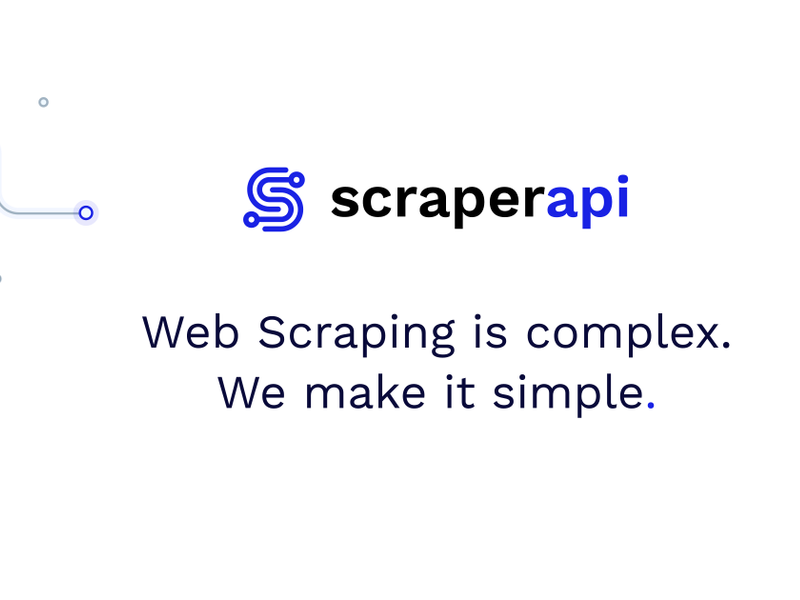 ScraperAPI: Web Scraping API & Tool
