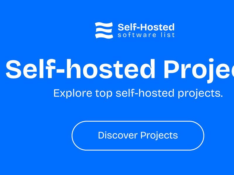 Self-Hosted Software List Screenshot