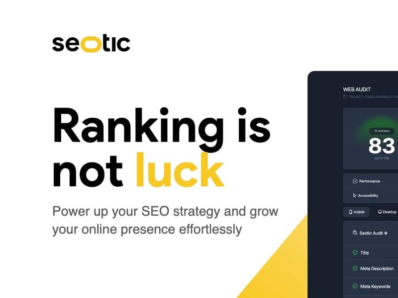 Seotic - SEO Tool For Small Business