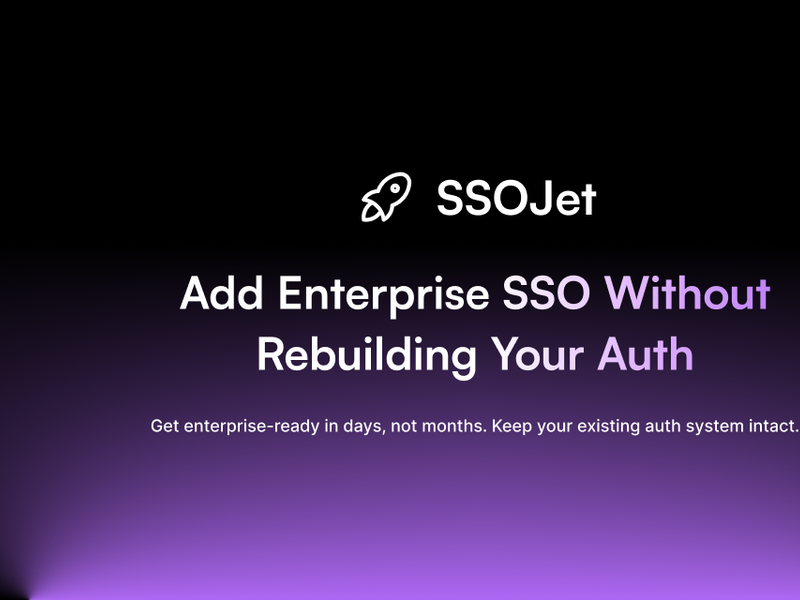 SSOJet Screenshot