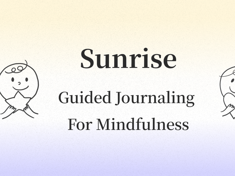 Sunrise: Journal Therapy