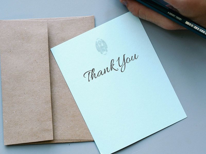 Thank You Notes Screenshot