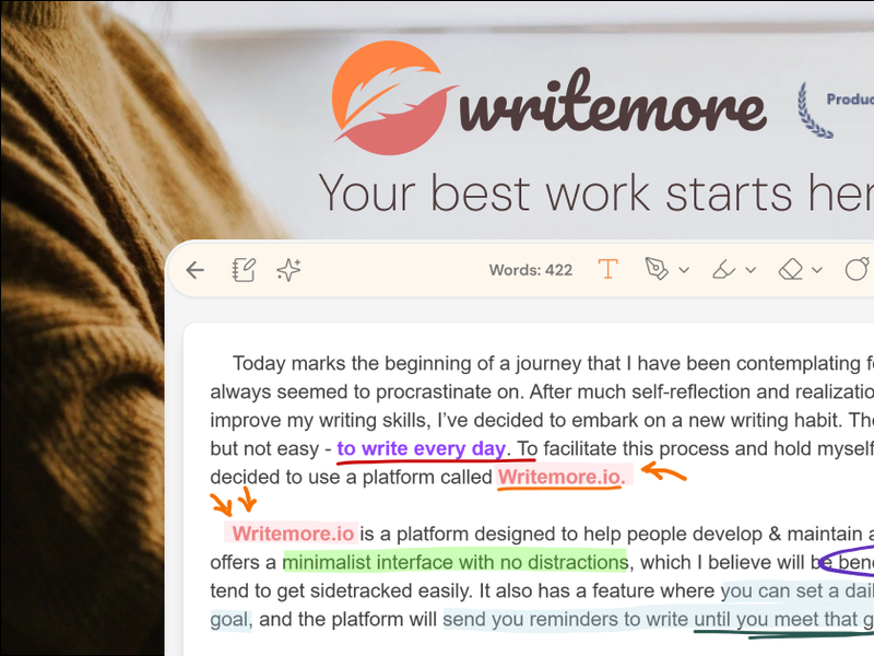 WriteMore Screenshot