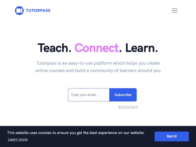 Tutorpass Screenshot