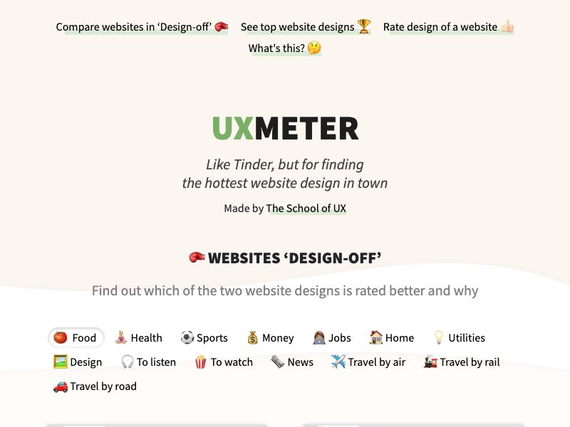 UXmeter Screenshot