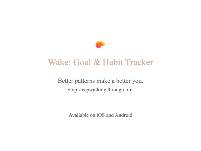 Wake App Screenshot